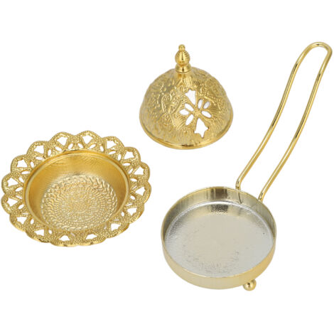 Porte-encens métallique design moderne unique - Idée cadeau parfaite pour aromathérapie, chambre ou sauna (1/5)