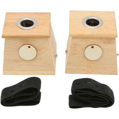 2 pièces Support à Rouleau de Moxa en Bambou pour Moxibustion à Un Trou - Outil d'Acupuncture (1/5)