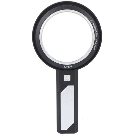 Loupe à main LED 10X avec poignée ergonomique, 6 pièces pour lecture des personnes âgées (1/5)