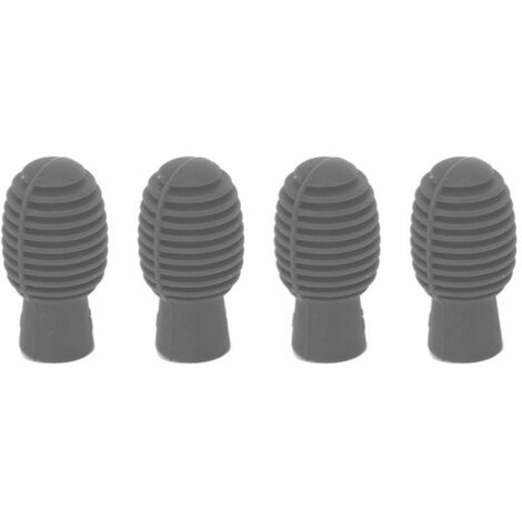 4 Pièces Embouts Silicone pour Baguettes de Batterie, Pratique Silencieuse Portable pour Débutants (1/5)