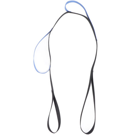 Sangle de Levage de Jamble pour Personnes Âgées, Aide à la Mobilité avec Boucle Pied et Poignée, Pratique de Marche Bleue (1/5)