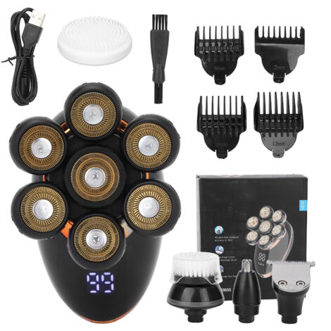 Tondeuse 5 en 1 Électrique pour Homme avec Lames Flottantes IPX7 Étanche Kit de Soins Capillaires (1/5)