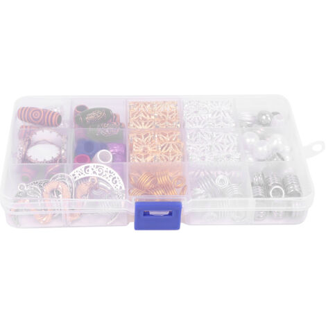 Perles à Cheveux 114Pcs Métalliques Rétro Élégantes, Bijoux Capillaires Uniques pour Fête Festival Cinéma (1/5)