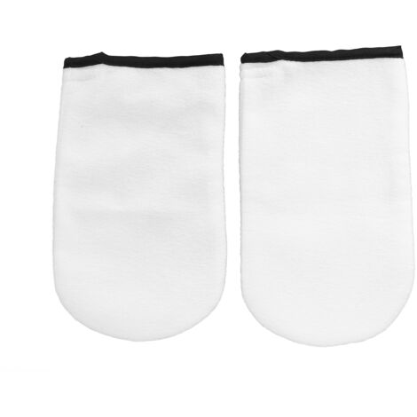 2 paires de Gants en Cire de Paraffine 100% Coton, Thérapie Thermique pour Mains, Soins Spa, Blanc (1/5)