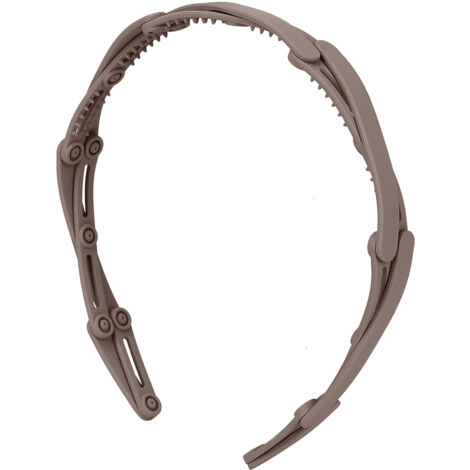 Bandeau Rétractable Pliable Compact pour Cheveux - Accessoire Coiffure pour Filles Couleur Café (1/5)