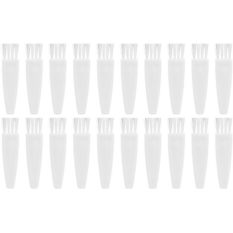 20 pièces Brosses de Nettoyage pour Tondeuse à Barbe, Poils en Nylon et Manche en PP, Accessoires pour Ordinateur et Équipement Électronique (1/5)