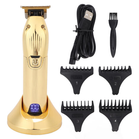 Peigne Guide pour Tondeuse Cheveux Homme, Puissant et Sans Fil, Kit de Coupe Professionnel Doré
