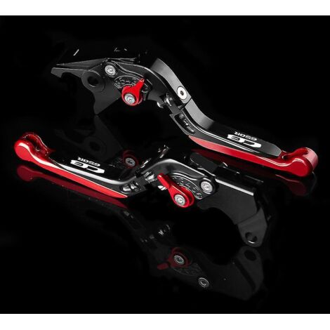 Poignées réglables pour moto Honda CB650R (2019-2022-2021) : leviers de frein et d'embrayage courts et longs, noir et rouge. (1/5)