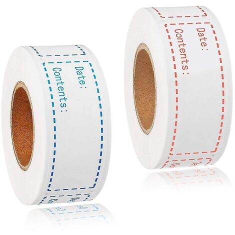 Rouleau de 240 étiquettes autocollantes pour congélateur, idéales pour la conservation des aliments. (1/3)
