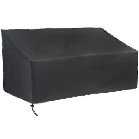 Housse pour mobilier de jardin, housse de protection anti-poussière et imperméable pour mobilier d'extérieur, noire (1/5)
