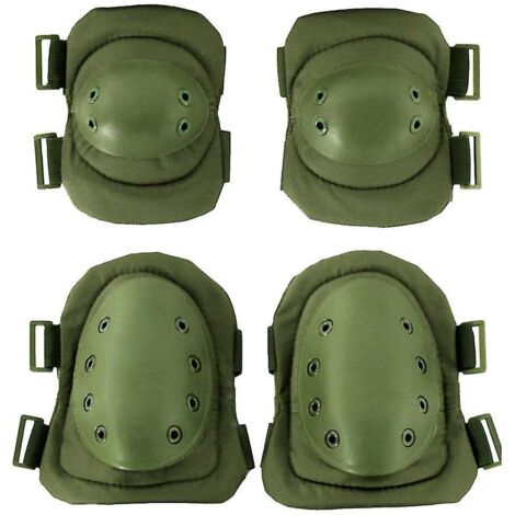 Coudières et genouillères de jardinage, genouillère tactique vert armée (1/5)