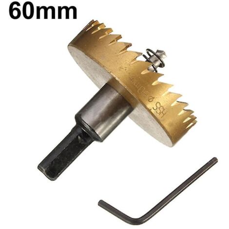 Foret HSS 16-60 mm, scie cloche pour métal, acier, bois et alliages - 60 mm (1/5)