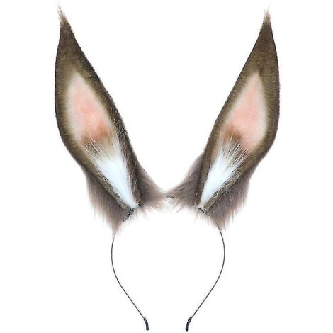 Serre-tête réaliste lapin Lolita avec longues oreilles de lapin (1/5)