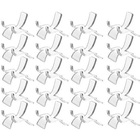 Lot de 20 présentoirs en acrylique transparent pour minéraux, agates, fossiles et coraux (petits modèles). (1/5)