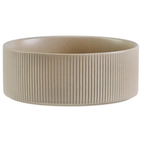 Gamelle en céramique pour chien - Bol robuste et durable pour nourriture et eau, compatible lave-vaisselle, kaki moderne (1/5)