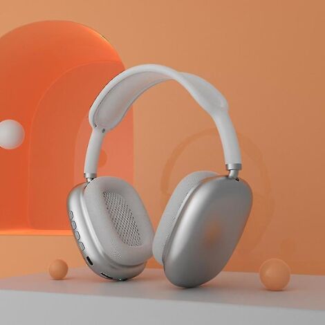 Nouveaux écouteurs Bluetooth sans fil P9-max TWS avec caisson de basses, blancs (1/4)