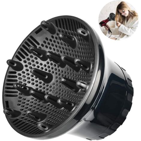 Diffuseur de cheveux universel pour cheveux bouclés et naturels, accessoire diffuseur professionnel, compatible avec la plupart des sèche-cheveux. (1/4)