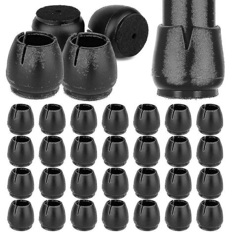 Embouts de pieds de chaise en silicone, 32 pièces, embouts de protection de 17 à 21 mm pour pieds de chaise, Rubbe-S- (1/5)
