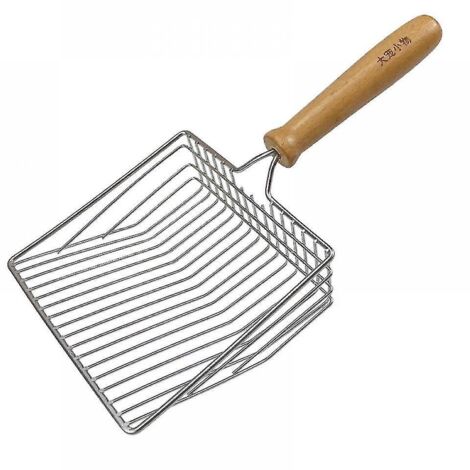 Pelle à litière pour chat en métal, grande pelle à litière en fer à long manche, pelle à déjections fécales, pelle à déjections fécales pour chat, accessoires pour animaux de compagnie (1/4)
