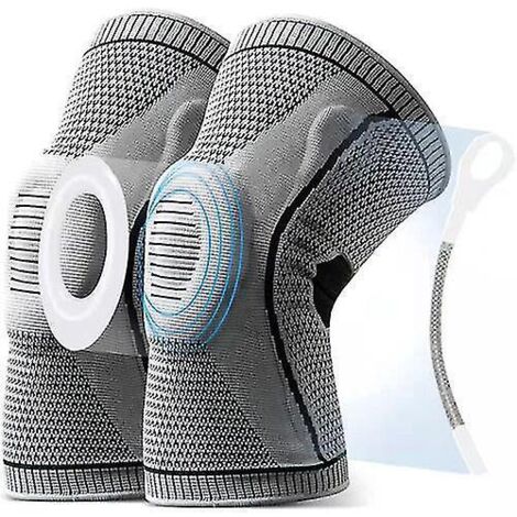 Genouillère de compression médicale Ultra Knee Elite - Manchon de compression pour genou - Taille M - Lot de 2 (1/5)