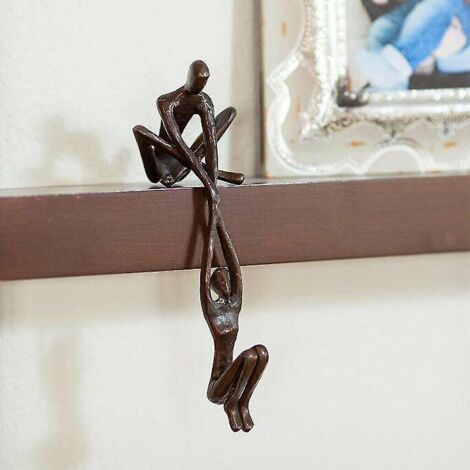 Décoration intérieure, sculpture en résine, ornement, figurine de couple, homme soulevant une femme (1/5)