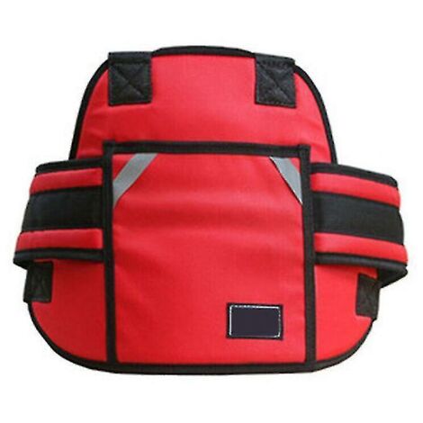 Ceinture de sécurité respirante pour enfants, harnais mignon à motif dessin animé pour moto, rouge (1/5)