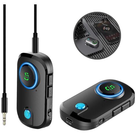 Émetteur-récepteur Bluetooth 5.0 avec microphone, 3 en 1 à faible latence (1/5)