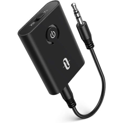 Émetteur/récepteur Bluetooth 5.0, adaptateur audio sans fil 2-en-1 Taotronics 3,5 mm (aptX à faible latence) (1/4)