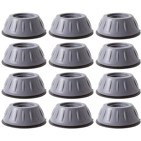 Lot de 12 patins anti-vibrations pour machine à laver et pieds de meubles (1/4)