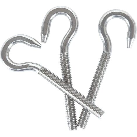 Anneaux de vis M8 en acier inoxydable 304 avec crochet rond allongé (1/5)