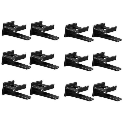 Crochets adhésifs pour porte-chapeaux, fixation murale ou de porte (lot de 12), support pour casquettes de baseball, rangement pour placard (1/5)