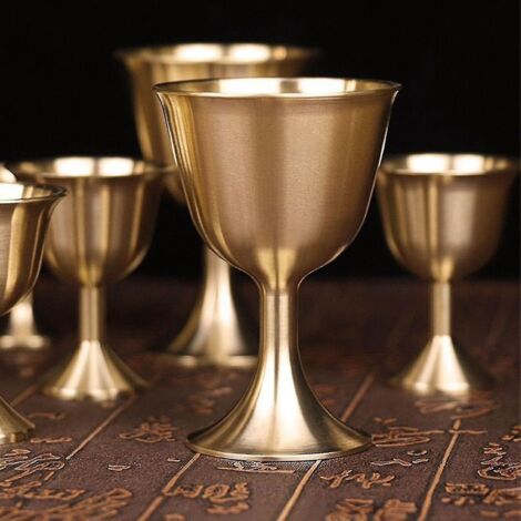 Coupe à vin vintage en cuivre de haute qualité, calice pour vin rouge ...