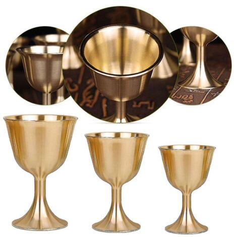 Coupe à vin vintage en cuivre de haute qualité, calice pour vin rouge ...