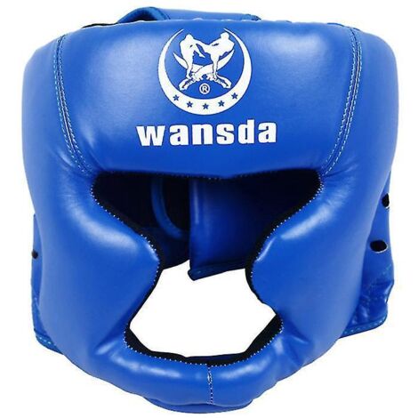 Casque de protection pour l'entraînement, le kickboxing et le sparring, bleu (1/5)