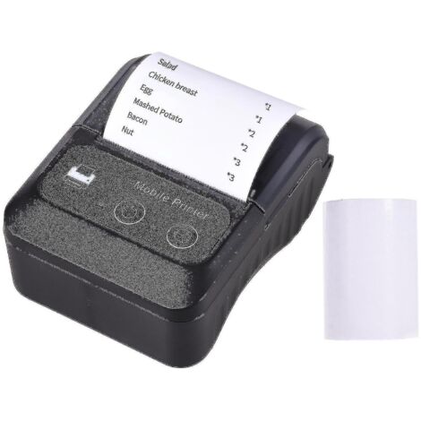 Imprimante thermique portable de reçus sans fil Bluetooth Mini, compatible avec Android, iOS et Windows. Fonction ESC/POS. - Ruikalucky (1/3)