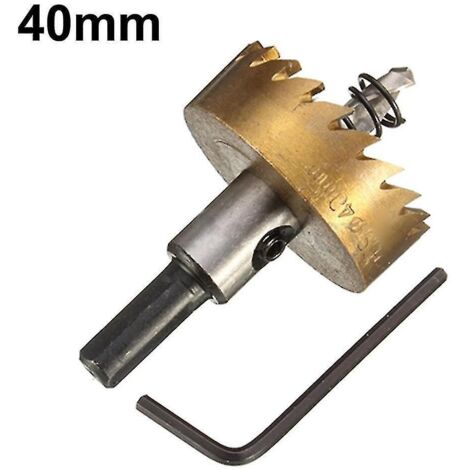 Foret HSS 16-60 mm, scie cloche pour métal, acier, bois et alliages - 40 mm (1/5)