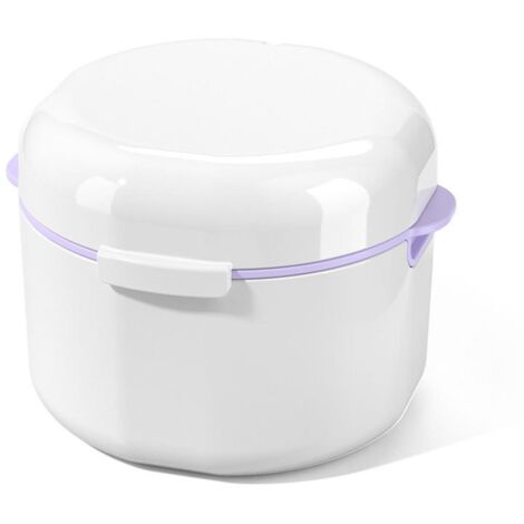 Boîte de nettoyage pour appareils dentaires, manchon de nettoyage avec panier-filtre et récipient de trempage pour le blanchiment (1/5)