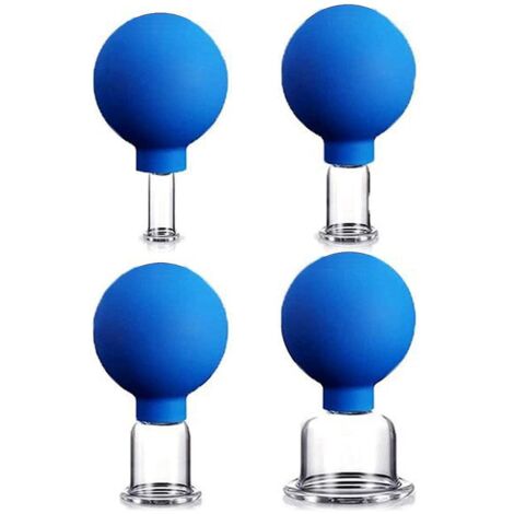Kits de ventouses, kit de ventouses faciales en verre, ventouses de massage à succion sous vide en silicone, kit de ventouses de qualité professionnelle - TOUT (1/5)