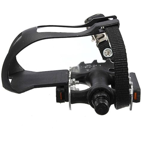 2 pédales de vélo de montagne en aluminium avec sangle de panier + pédales
