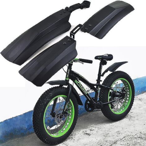 Garde-boue de vélo de neige de qualité supérieure, 20 et 26 pouces, pour Fat Bike, 2 pièces, avant et arrière. (1/5)