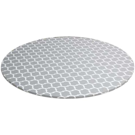 Nappe ronde avec bord élastique, imperméable et résistante à l'huile, en PVC, facile à nettoyer. (1/5)