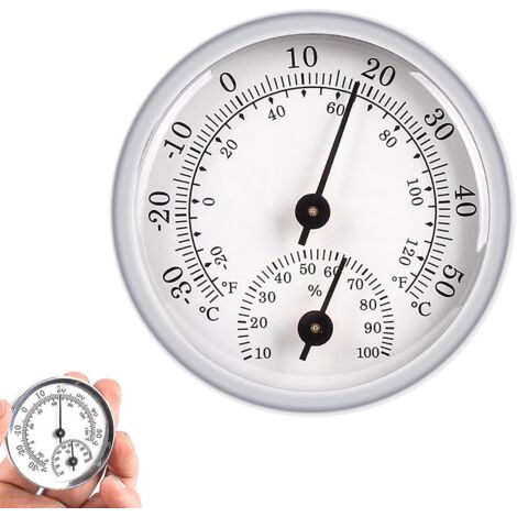 Thermomètre-hygromètre, moniteur d'humidité et de température, thermomètre et hygromètre d'intérieur pour une surveillance fiable et confortable de la température intérieure. (1/5)