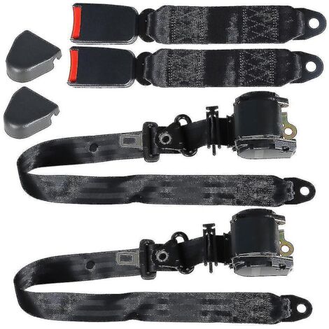 Ceinture de sécurité automatique à trois points pour voiture ou camion, ceinture de sécurité universelle rétractable automatique pour le siège conducteur (1/5)