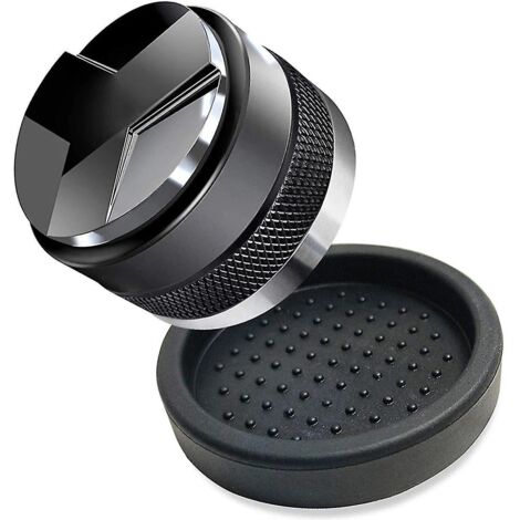 Distributeur et tasseur à café 51 mm, pour porte-filtre Dedica avec tapis de tasseur en silicone, réglable. (1/5)