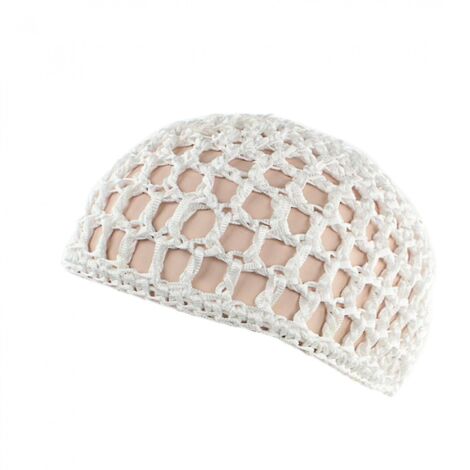 Lot de 5 filets à cheveux en maille, bonnets filet courts épais crochetés, snoods doux en rayonne tricotée pour dormir, accessoires de coiffure pour femmes. (1/5)