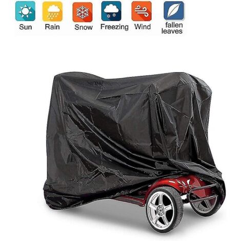 Housse de protection extérieure étanche, anti-poussière et anti-UV pour trottinette électrique (1 pièce, noire) (1/4)