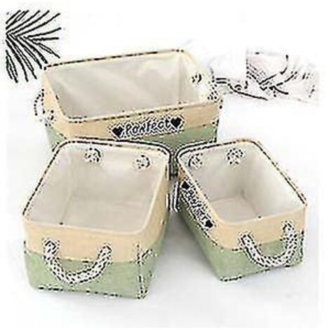 Panier de rangement personnalisé pour jouets et vêtements d'animaux, avec nom personnalisé pour chien, dimensions : 36 x 26 x 16 cm (1 pièce), noir et vert. (1/4)