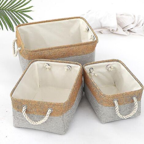 Panier de rangement personnalisé pour jouets et vêtements d'animaux - Nom personnalisé pour chien - Di-S 31x21x13cm (1 pièce) - Gris réfléchissant (1/4)