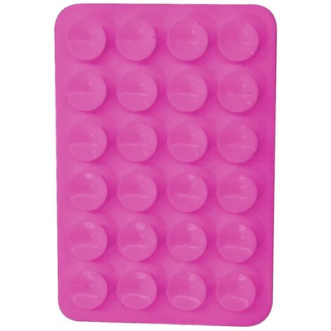 Lot de 5 supports adhésifs à ventouse en silicone pour coques de téléphone, compatibles avec les coques iPhone et Android, support mains libres pour téléphone portable (violet) (1/4)