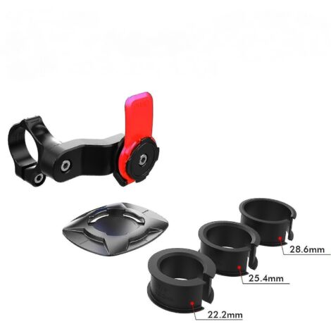 Support de téléphone pour vélo/moto compatible Quad Lock, fixation guidon livraison gratuite noir rouge